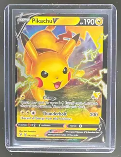 Pikachu V 2020 Pokemon Sword & Shield Vivid Voltage #43 Battle Academy 60 - Image 1