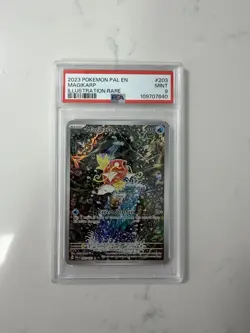 Pokemon 2023 Magikarp Illustration Rare Holo Sv02: Paldea Evolved #203 PSA 9 - Image 1