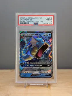 2019 Pokemon Black Star Promo Gyarados GX #SM212 PSA 8 - Image 1