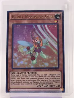 BERRY MAGICIAN GIRL 2016 YU-GI-OH! DARK SIDE ULTRA RARE 1ST EDITION Q5842 - Image 1