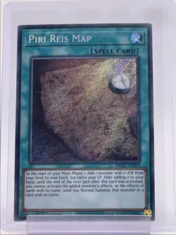 PIRI REIS MAP 2021 YU-GI-OH! BROTHERS LEGEND SECRET RARE 1ST EDITION Q5842 - Image 1