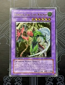 Elemental Hero Flame Wingman TLM-EN035 Ultimate Rare 1st Edition SILVER STAMP - Image 1