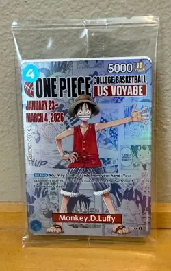 Monkey.D.Luffy College Basketball US Voyage) P-055 One Piece Promotion - Image 1