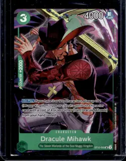 2025 One Piece Illustration Box Vol 4 Dracule Mihawk Promo #ST12-003 - Image 1
