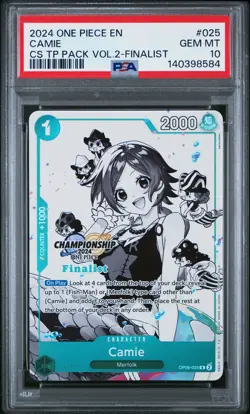 2024 ONE PIECE CHAMP 2024 TOP PLAYER PACK VOL.2 FINALIST #025 CAMIE PSA 10 - Image 1