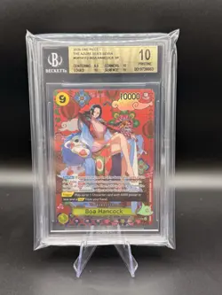 Boa Hancock - OP14-112 (SP) The Azure Sea's Seven Foil BGS PRISTINE 10 LOW POP - Image 1