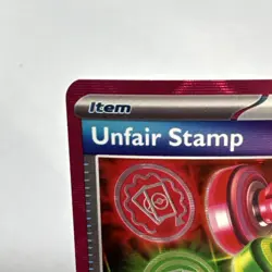 Pokemon TCG Unfair Stamp 165/167 Twilight Masquerade Ace Spec Holo NM-MT Card - Image 2