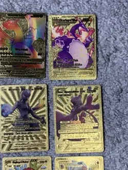 Set of 25 Charizard,Umbreon,Magikarp,Jolteo&More Gold Foil Fan Art Cards - Image 4
