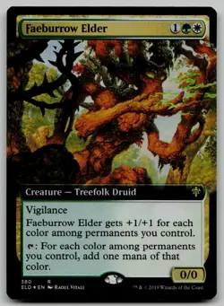 Faeburrow Elder (Extended Art) R Throne of Eldraine 380 NM - Image 1