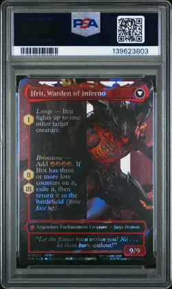 2025 MTG FINAL FANTASY CLIVE, IFRIT'S DOMINANT/IFRIT, WARDEN OF INFERNO PSA 10 - Image 2