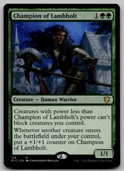 Champion of Lambholt R Commander: Innistrad: Midnight Hunt 136 NM - Image 1