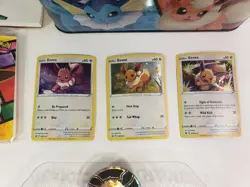 Pokemon Eevee Collector Chest 2021 Lunchbox Stickers/Notepad/Binder Promo Cards - Image 3