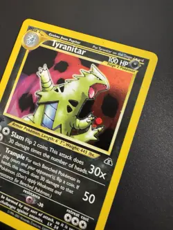 Pokemon Tyranitar Neo Discovery 1st Edition Holo Rare 12/75 - Image 4