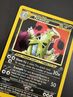Pokemon Tyranitar Neo Discovery 1st Edition Holo Rare 12/75 - Image 5