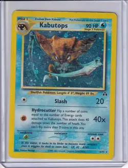 KABUTOPS Pokemon: Neo Discovery Unlimited Holo Rare 06/75 MP - Image 1