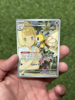 Pokemon TCG Journey Together: Lillie's Ribombee Illustration Rare Card 164/159 - Image 1