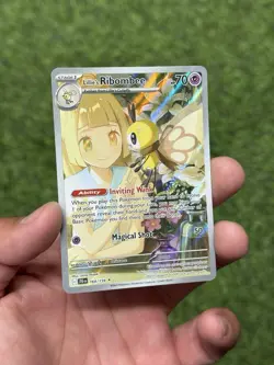 Pokemon TCG Journey Together: Lillie's Ribombee Illustration Rare Card 164/159 - Image 2
