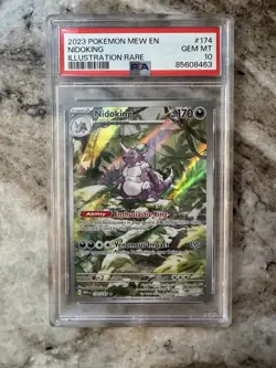 2023 POKEMON MEW EN-151 ILLUSTRATION RARE #174 NIDOKING PSA GEM MINT 10 - Image 1