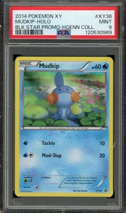 Mudkip Holo 2014 Pokemon XY Black Star Promo #XY38 Hoenn Collection PSA 9 Mint - Image 1