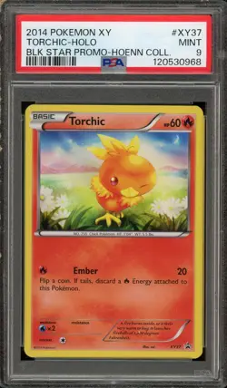 Torchic #XY37 Holo Black Star Promo 2014 Pokemon Hoenn Collection PSA 9 Mint - Image 1