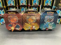 Lot of (34) Pokemon TCG Hidden Fates Tins (10) Zard (12) Gary (12) Raichu SEALED - Image 2