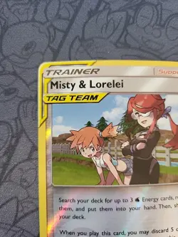 Pokemon: Misty & Lorelei #199/236 Reverse Holo Tag Team Trainer 2019 - NM+ -T187 - Image 3