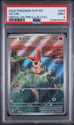 2025 POKEMON SVP VICTINI ILLUSTRATION COLLECTION PROMO #208 VICTINI PSA 9 - Image 1