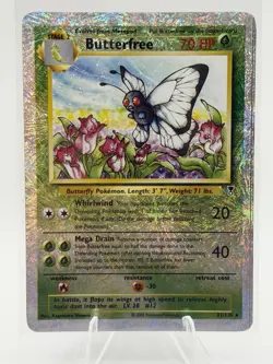 Pokemon Butterfree 70 HP Rare Reverse Holo Legendary Collection 21/110 - Image 2