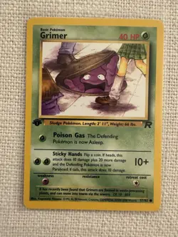 Pokemon 1st Edition Team Rocket (2000) - Grimer 57/82 - Common - LP - Image 1