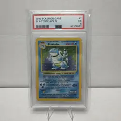 1999 Pokemon Blastoise Holo 2/102 PSA 5 EX - Image 1