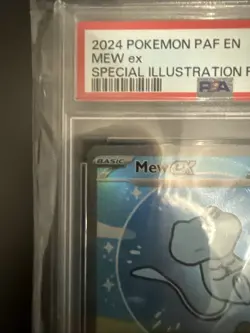 Mew EX 232/091 PSA 9 Special Illustration Rare Paldean Fates Bubble Mew Pokemon - Image 2