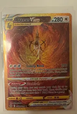 Pokemon TCG Crown Zenith Arceus VSTAR Galarian Gallery GG70 Gold Secret Alt Art - Image 1