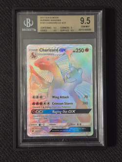 2017 Charizard GX Burning Shadows 150/147 Secret Hyper Rare BGS 9.5 Gem Mint - Image 1