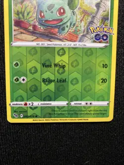 Bulbasaur 001/078 Pokemon GO Reverse Holo - Image 3