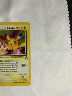 Pokemon Pikachu TCG Birthday Holo Black Star Promo #24 - Image 5