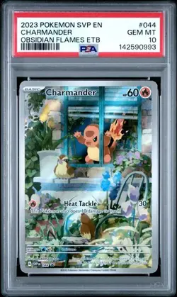 PSA 10 Charmander 044 Pokemon Obsidian Flames Black Star Promo Elite Trainer Box - Image 1