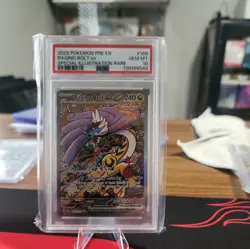 2025 POKEMON PRE EN-PRISMATIC EVOLUTIONS #166 RAGING BOLT EX PSA 10 - Image 1