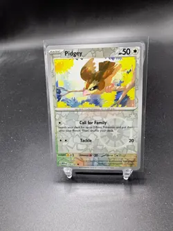 Pidgey Pokemon TCG 151 Common Reverse Holo 016/165 - Image 1