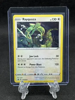 Pokemon TCG Rayquaza SWSH029 Cosmos Holo Black Star Promo - Image 1