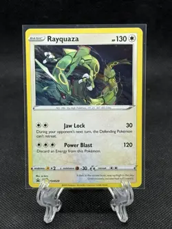Pokemon TCG Rayquaza SWSH029 Cosmos Holo Black Star Promo - Image 2