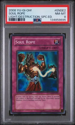 2008 YU-GI-OH! LIGHT OF DESTRUCTION: SPECIAL EDITION #ENSE2 SOUL ROPE PSA 8 - Image 1