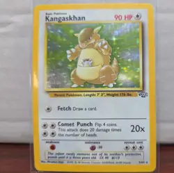 Kangaskhan card from the Pokemon Jungle set, released in 1999. - Image 2