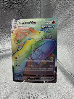 Pokemon TCG Pikachu VMAX, Eternatus VMAX, Blaziken VMAX Holo English Card Lot - Image 2