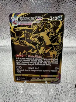 Pokemon TCG Pikachu VMAX, Eternatus VMAX, Blaziken VMAX Holo English Card Lot - Image 3