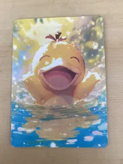 Anime ART STYLE Psyduck Fan Full Art Pokemon Custom Card/perfect bookmark - Image 2