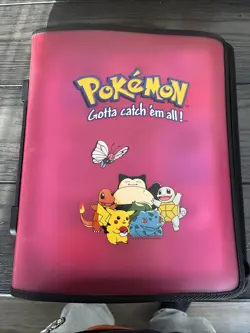 Vintage Pokemon Binder 28 Cards Inside - Image 1