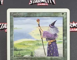 MTG Fastbond- DAMAGED -3rd Edition Magic the Gathering Card # 194 - Image 3