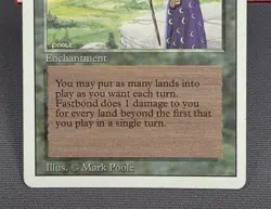 MTG Fastbond- DAMAGED -3rd Edition Magic the Gathering Card # 194 - Image 4