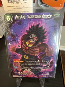 Dragon Ball Super Card Game Dark Broly Uncontrollable Berserker Bt11-134 SR NM - Image 1
