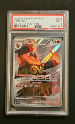 Pokemon TCG Emboar Full Art Sv: White Flare English Card 098/086 - Image 1